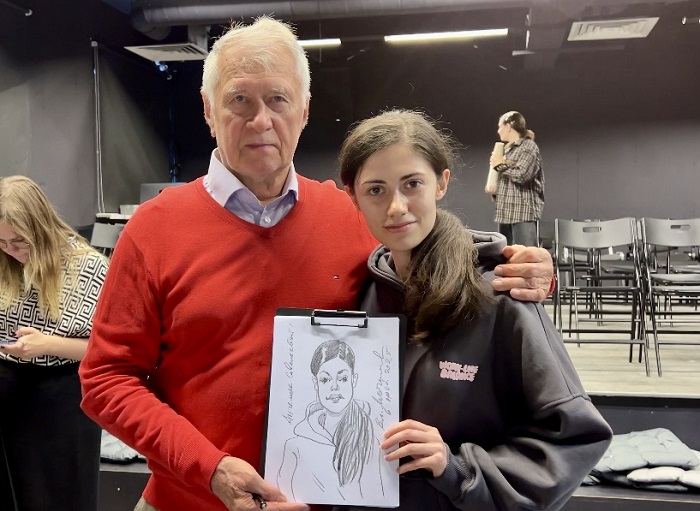 Главный художник журнала «Крокодил» Владимир Мочалов в гостях у МГТУ-МАСИ